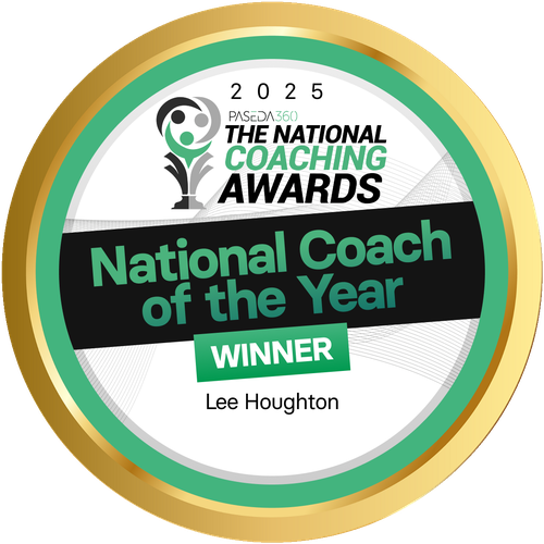 Paseda360 National Coach of the Year 2025 winner badge